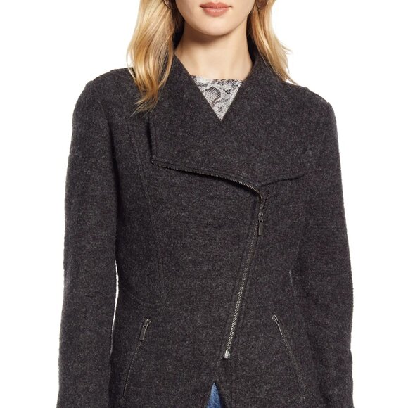 EUC Halogen Knit Moto Jacket, S, Asymmetrical black - Picture 8 of 11